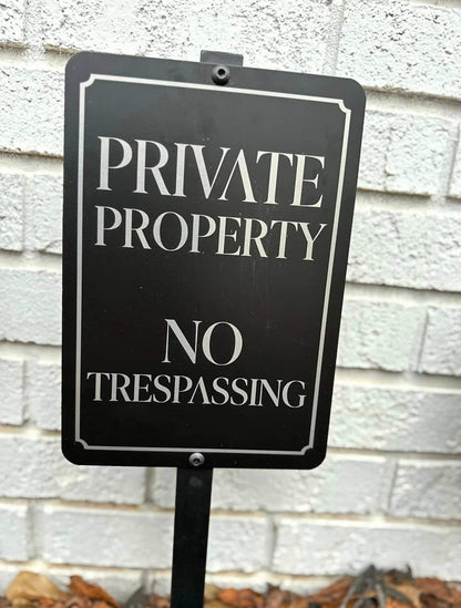 Engraved Two Sided Aluminum Garden Flag or Wall Sign.