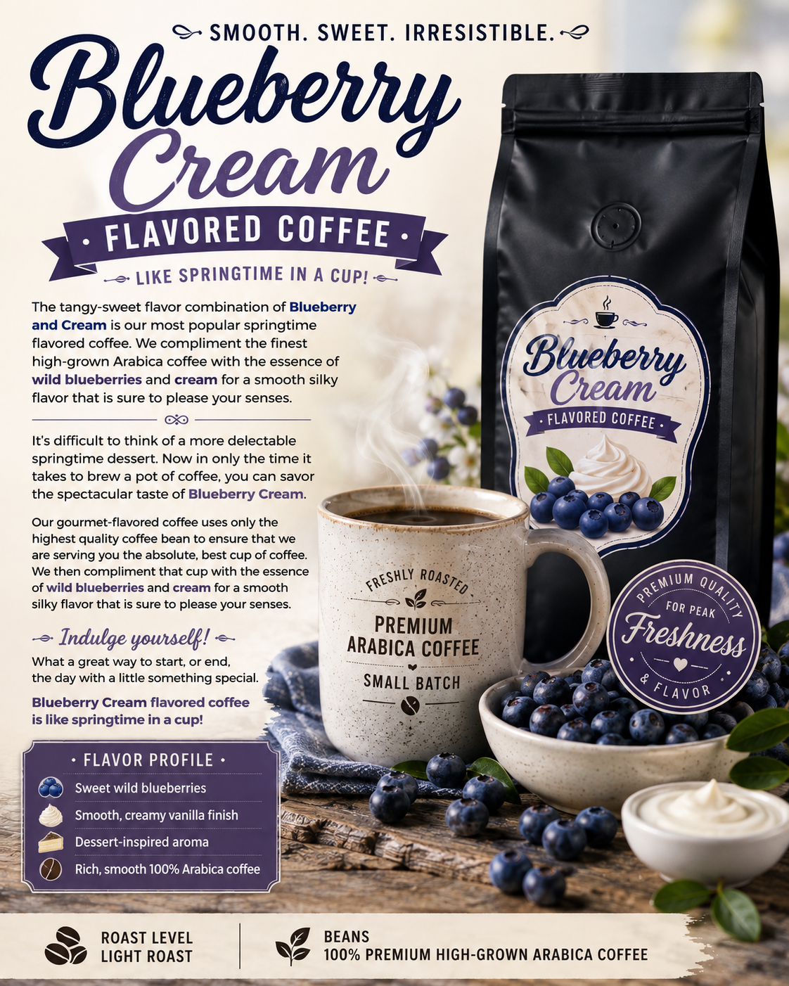 Blueberry Cream